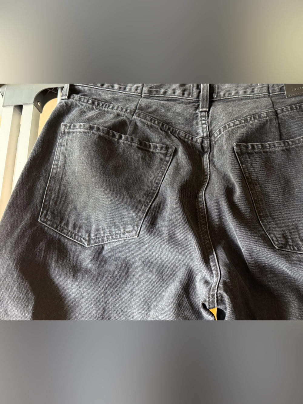 Citizens Of Humanity Horseshoe Barrel Black Cropped Ankle Jeans - Picture 8 of 8